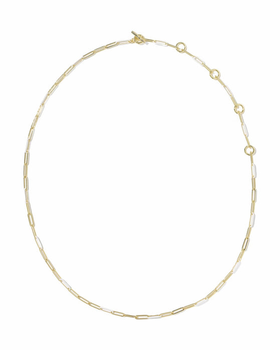 COURTNEY ENAMEL LINK NECKLACE