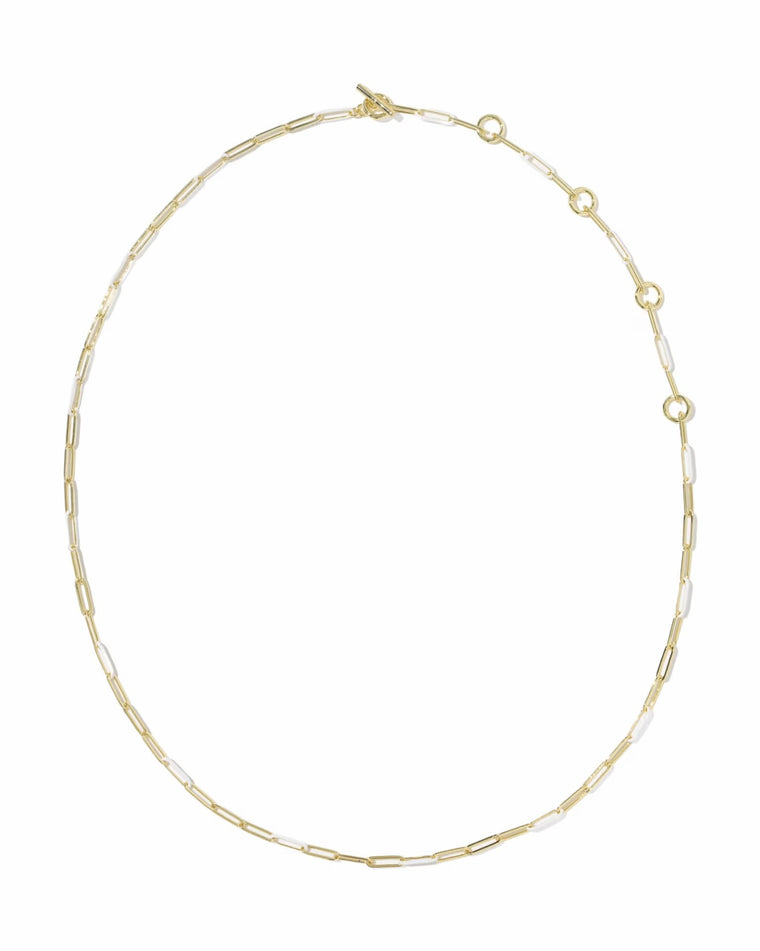 COURTNEY ENAMEL LINK NECKLACE
