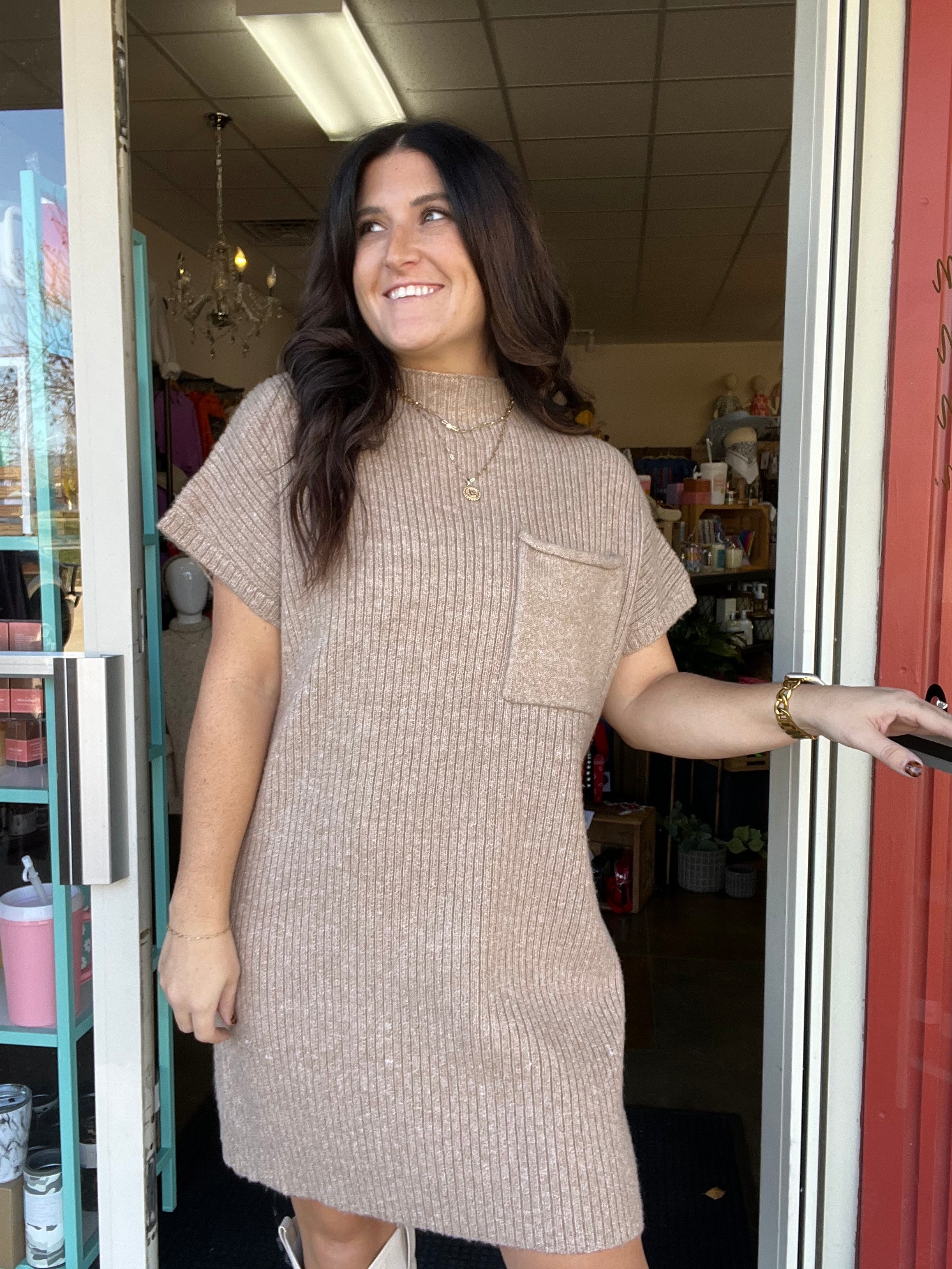 MADE OF DREAMS SWEATER DRESS- 2 COLORS