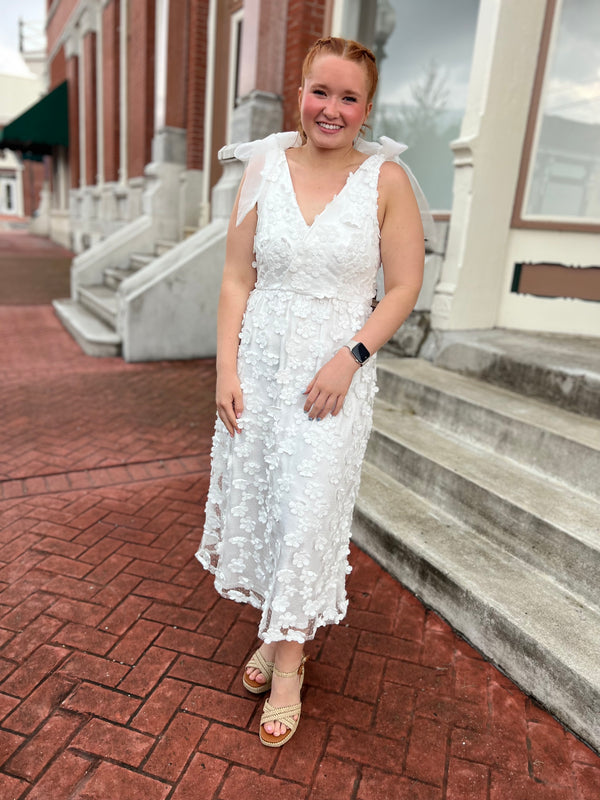 TIED THE KNOT WHITE DRESS