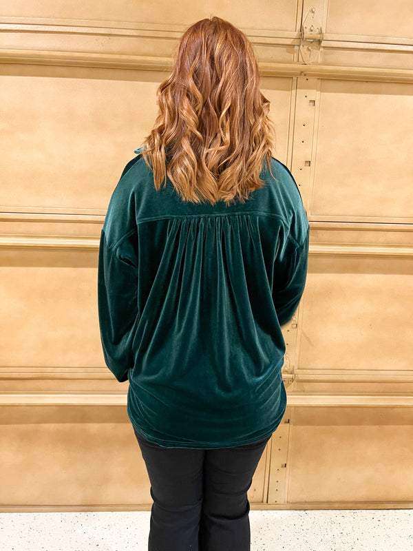 WINTERTIME BUTTON UP- 2 COLORS