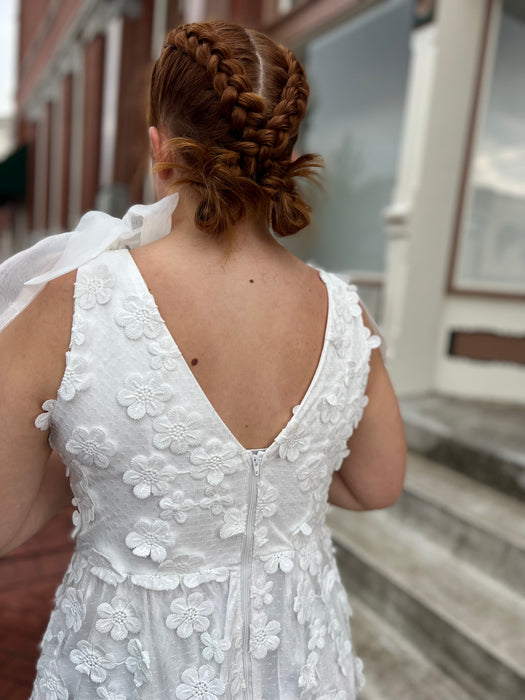 TIED THE KNOT WHITE DRESS