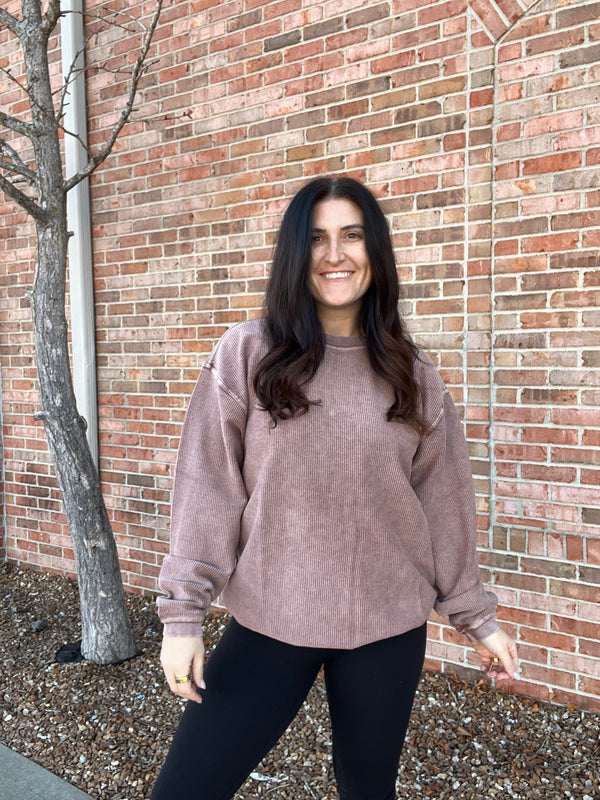 CORDED PULLOVER- 6 COLORS