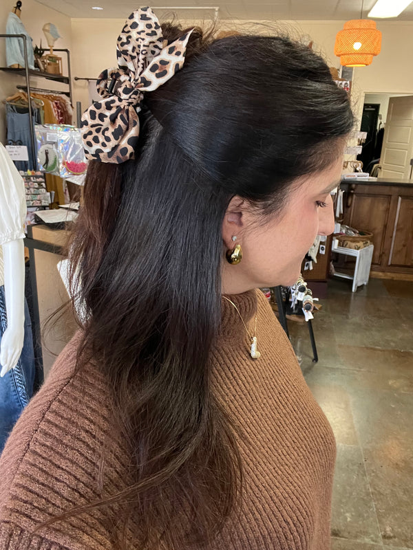LEOPARD FABRIC  CLIP