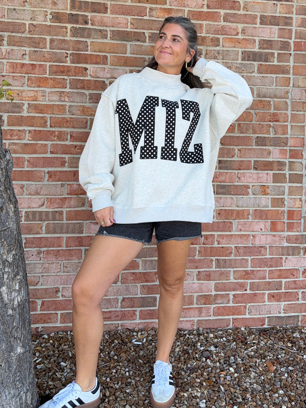 MIZ MOCK NECK SWEATSHIRT