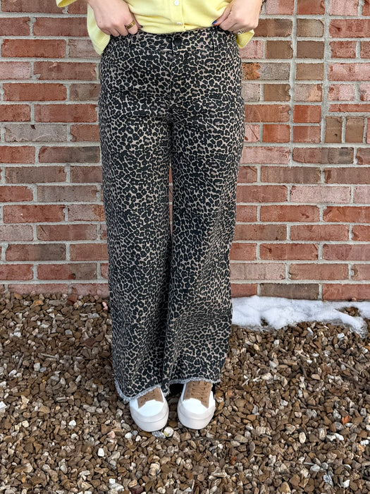 LEOPARD PRINT JEANS