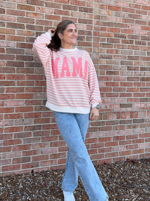 MAMA WAFFLE KNIT TOP- 2 COLORS