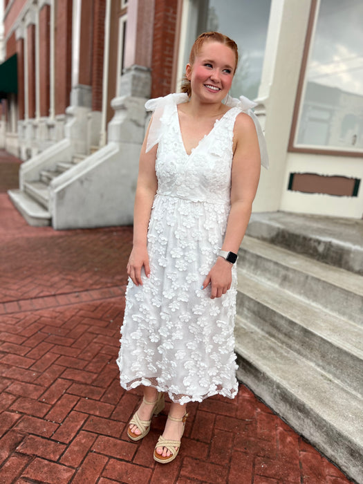 TIED THE KNOT WHITE DRESS