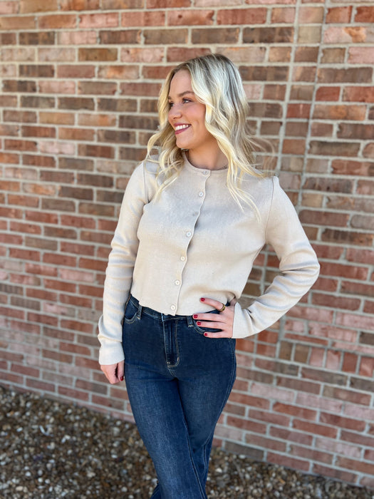 BABY BUTTON UP CARDIGAN- 4 COLORS