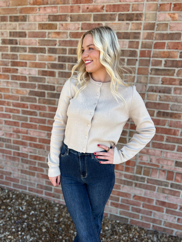 BABY BUTTON UP CARDIGAN- 4 COLORS