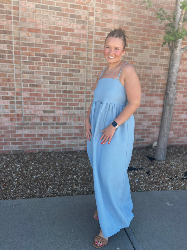 SPAGETTI STRAP MAXI DRESS