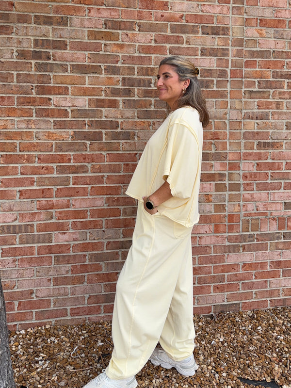COMFY BARREL PANTS- 2 COLORS