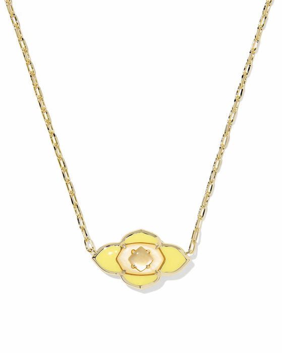 KENDRA SCOTT: ABBIE MEDALLION PENDANT NECKLACE- 5 COLORS