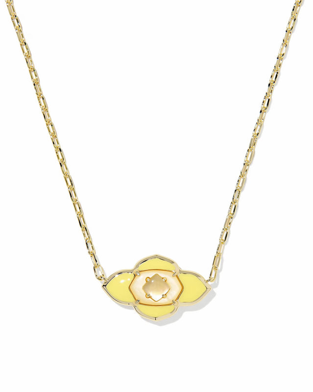 KENDRA SCOTT: ABBIE MEDALLION PENDANT NECKLACE- 5 COLORS