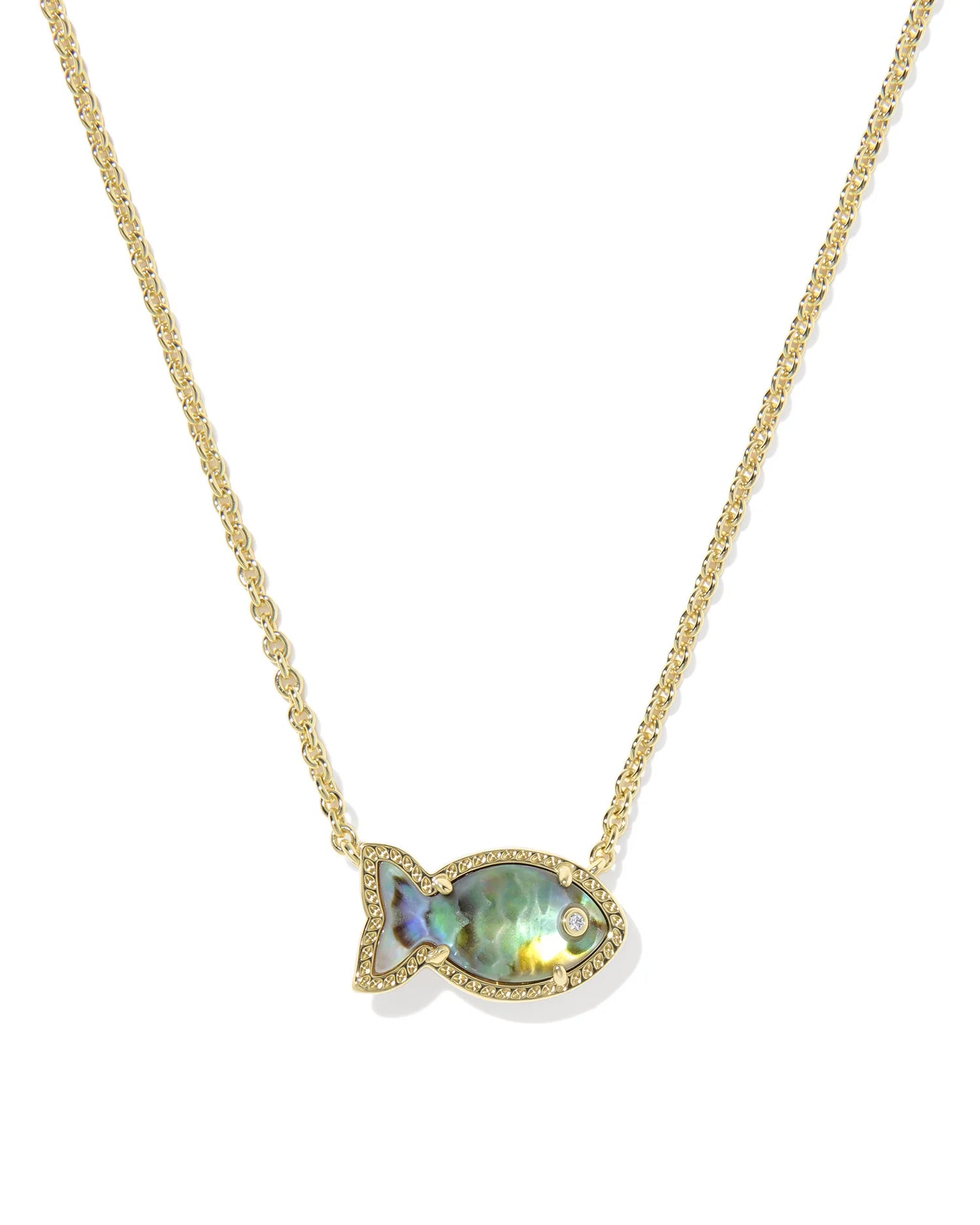 KENDRA SCOTT: PARKER FISH PENDANT NECKLACE