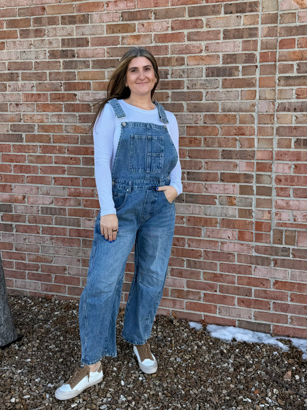 BARREL LEG OVERALLS