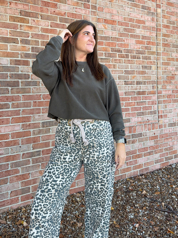 CORDED PULLOVER- 8 COLORS