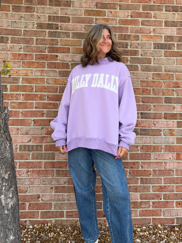DILLY DALLY MOCK NECK SWEATSHIRT