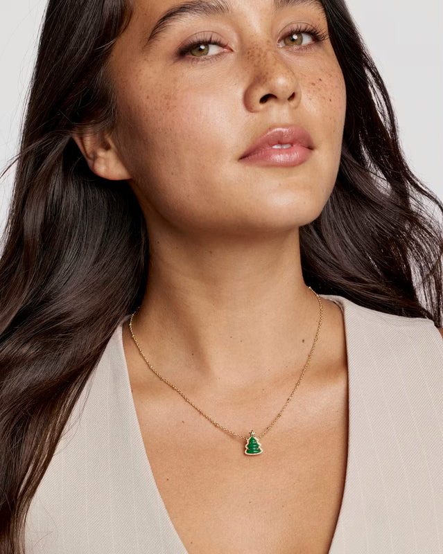 KENDRA SCOTT: HOLIDAY TREE PENDANT NECKLACE