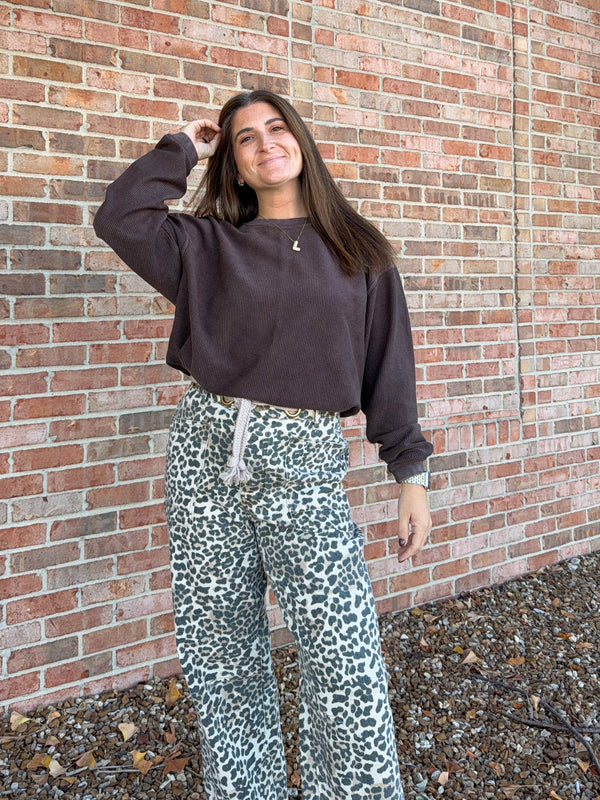 CORDED PULLOVER- 8 COLORS