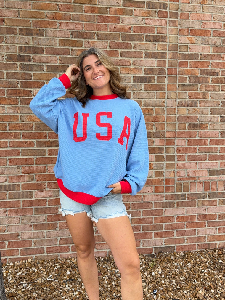 USA RINGER STYLE TOP