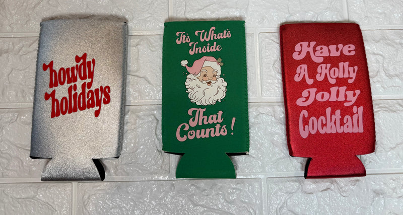 HOLIDAY SLIM CAN COOLER
