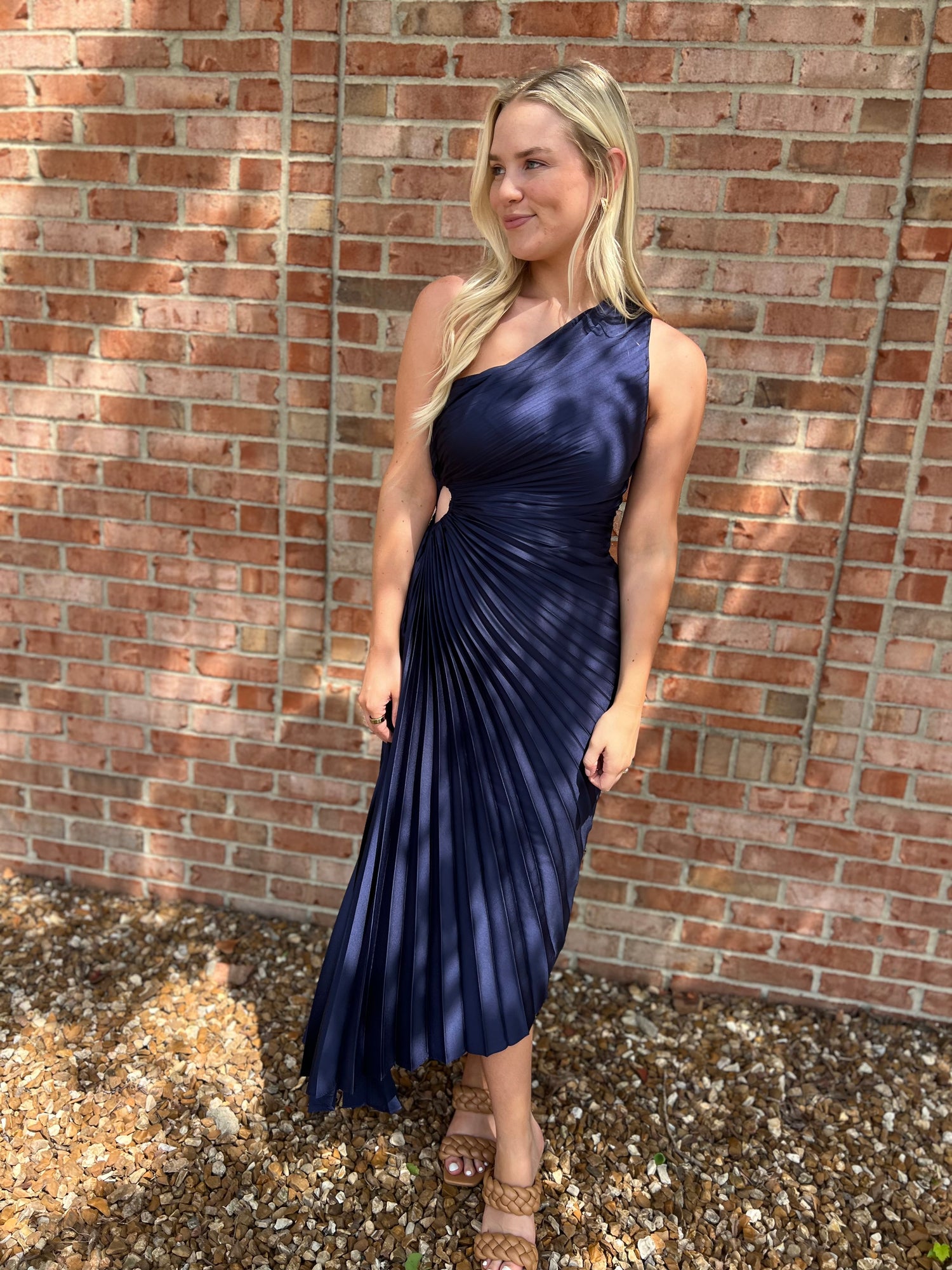 brown and blue wedding guest dress velvet wedding guest dress Blue velvet dress for wedding guests NADIA MYAN ATELIER