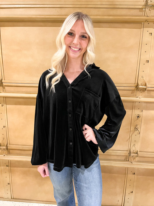 WINTERTIME BUTTON UP- 2 COLORS