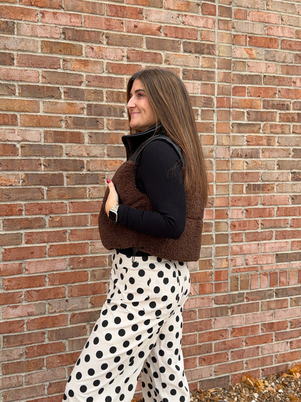 TWO TONE PUFF VEST- 2 COLORS