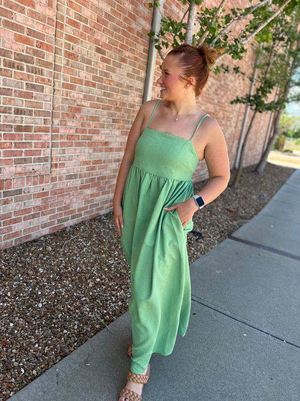 SPAGETTI STRAP MAXI DRESS