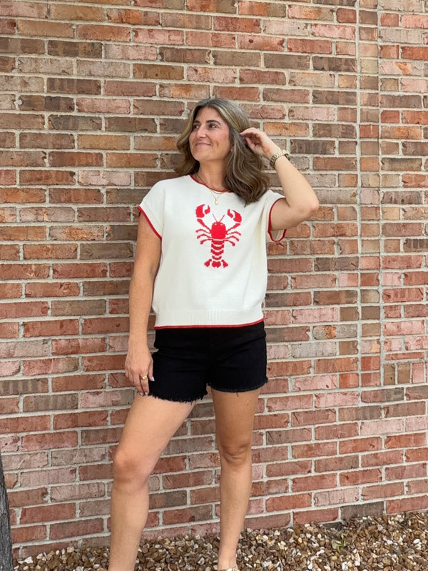 LOBSTER MOTIF SWEATER