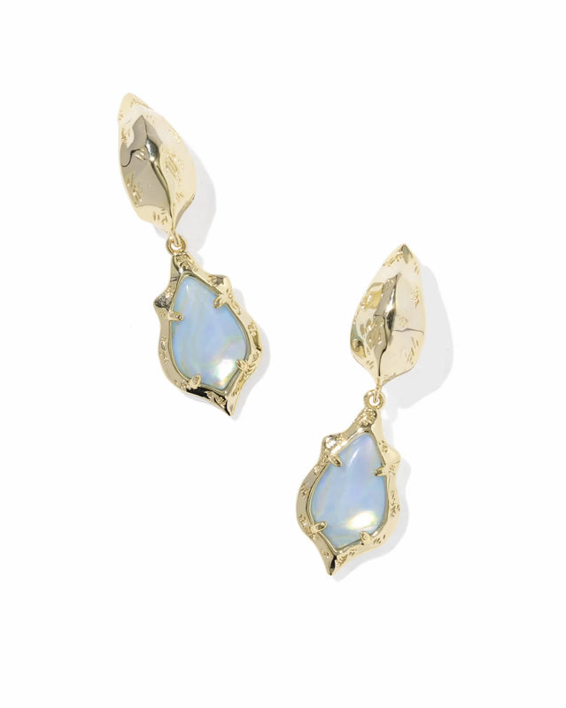 KENDRA SCOTT: ADRIANA SCALLOPED FRAME HUGGIE HOOP