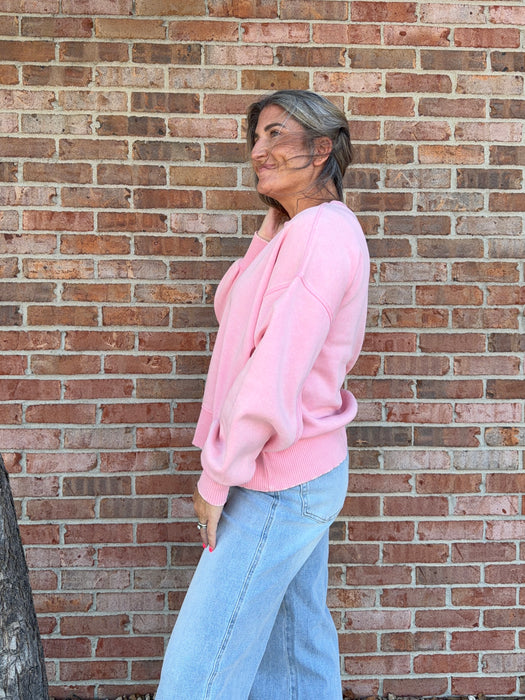 ACID WASH FLEECE PULLOVER- 6 COLORS