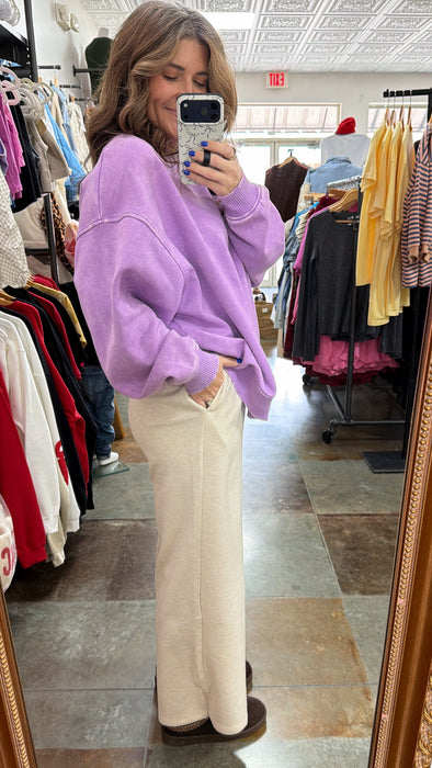 WIDE LEG SWEATPANTS- 4 COLORS