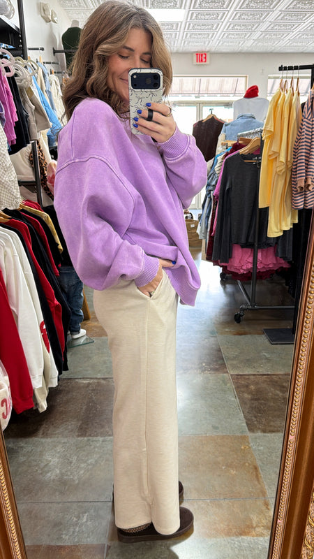 WIDE LEG SWEATPANTS- 4 COLORS