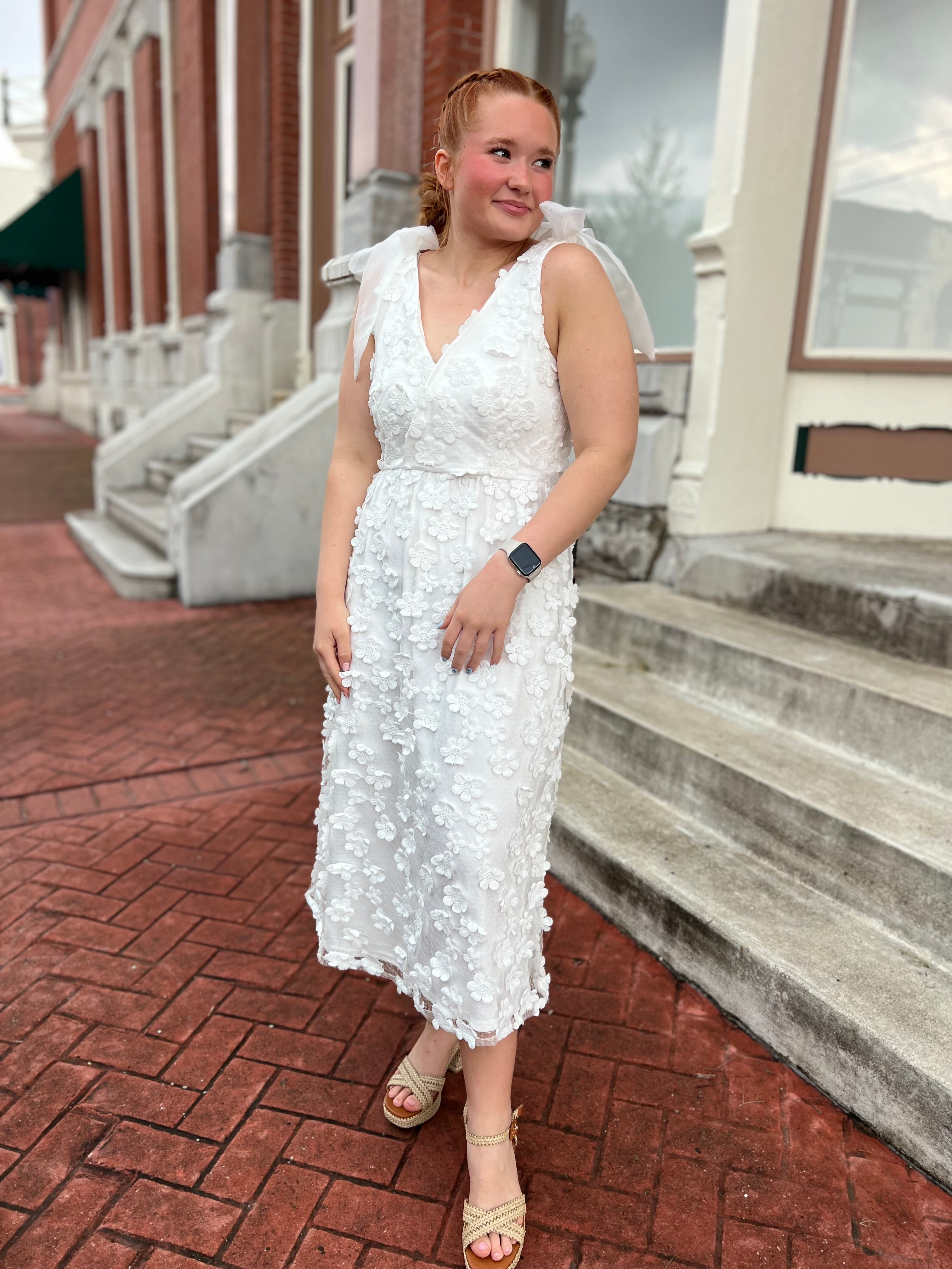 TIED THE KNOT WHITE DRESS