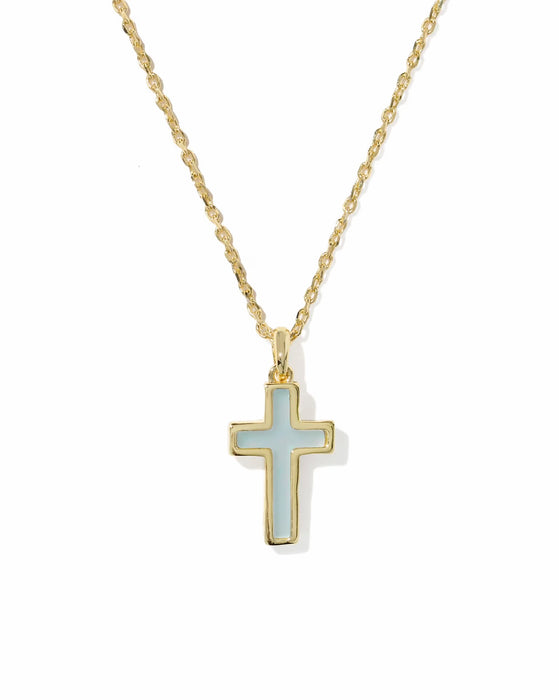 KENDRA SCOTT CROSS PENDANT NECKLACE