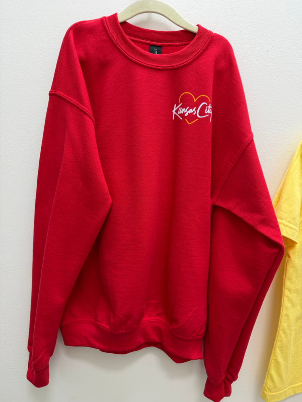 YOUTH SCRIPT KANSAS CITY COLLAGE SWEATSHIRT