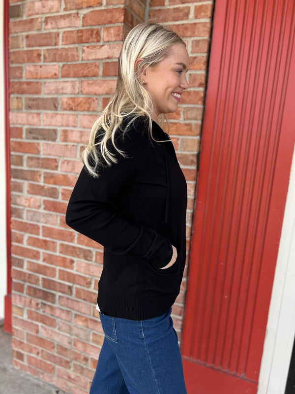 OWN THE NIGHT BLACK ZIP UP