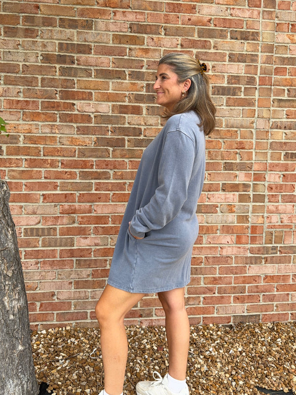sweatshirt shirt dress SWEATSHIRT DRESS- 3 COLORS