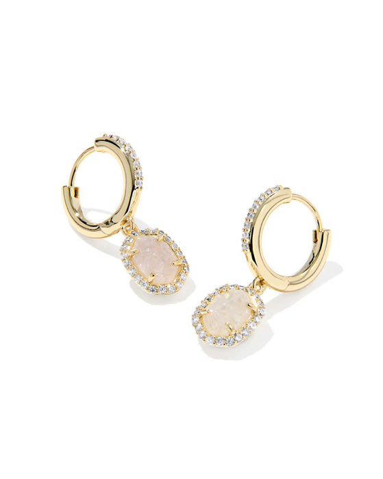 KENDRA SCOTT: DAPHNE CRYSTAL HUGGIE HOOP EARRING