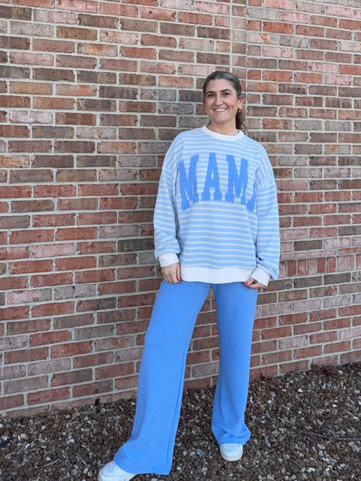 MAMA WAFFLE KNIT TOP- 2 COLORS