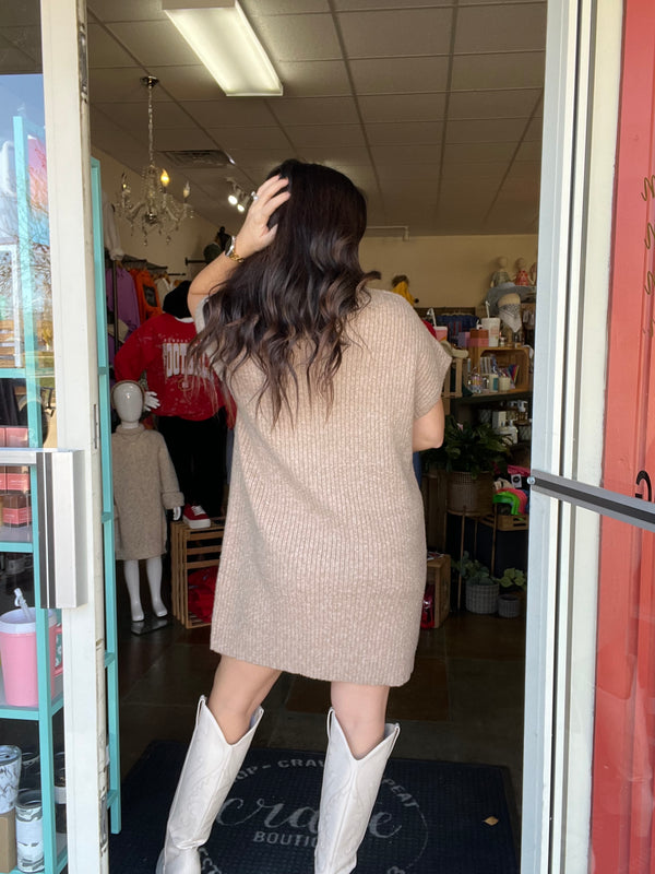 MADE OF DREAMS SWEATER DRESS- 2 COLORS