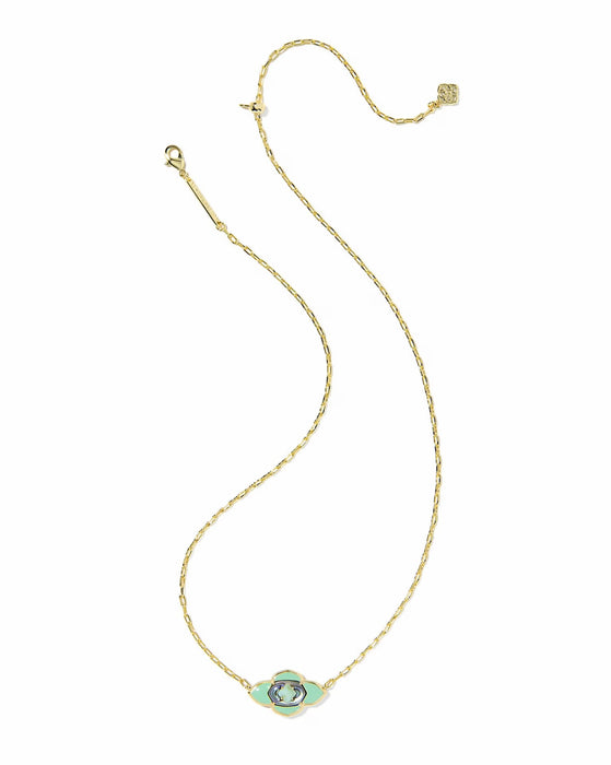 KENDRA SCOTT: ABBIE MEDALLION PENDANT NECKLACE- 5 COLORS