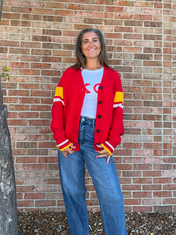 VARSITY KC CARDIGAN