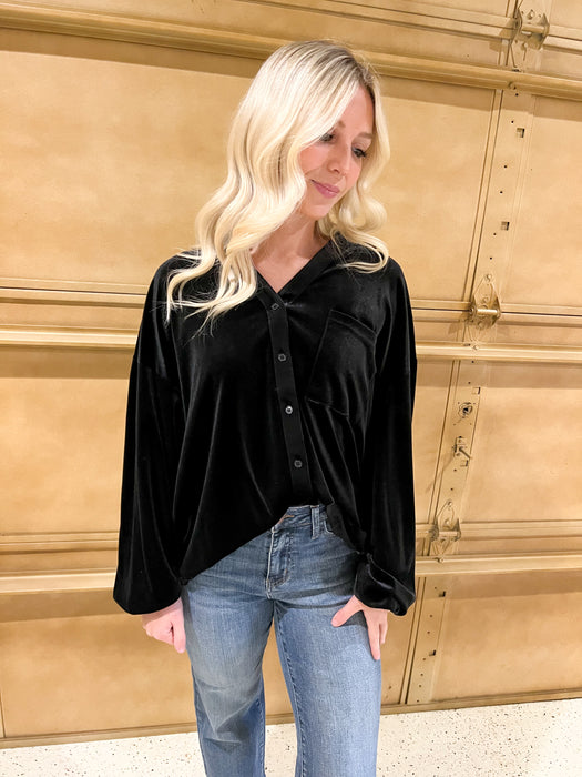 WINTERTIME BUTTON UP- 2 COLORS