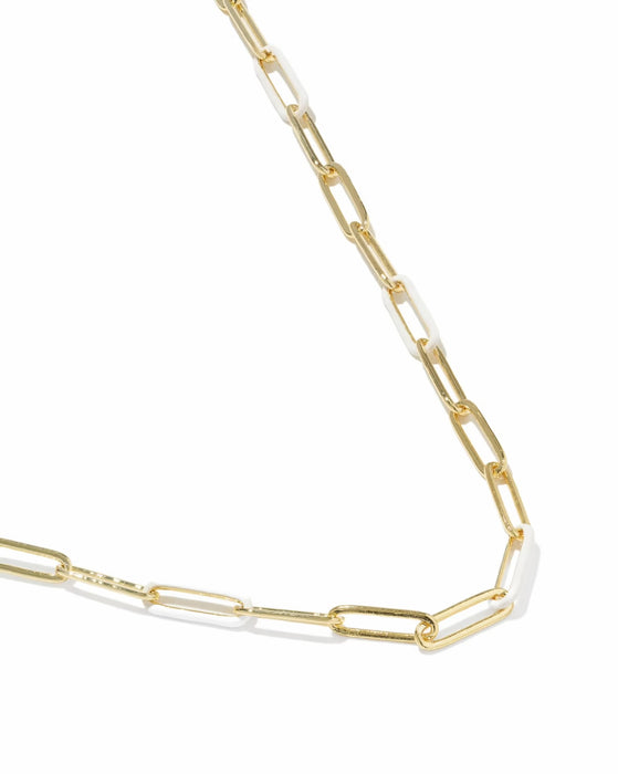 COURTNEY ENAMEL LINK NECKLACE