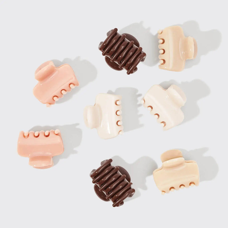MINI CLAW CLIPS SET OF 8- 2 COLORWAYS