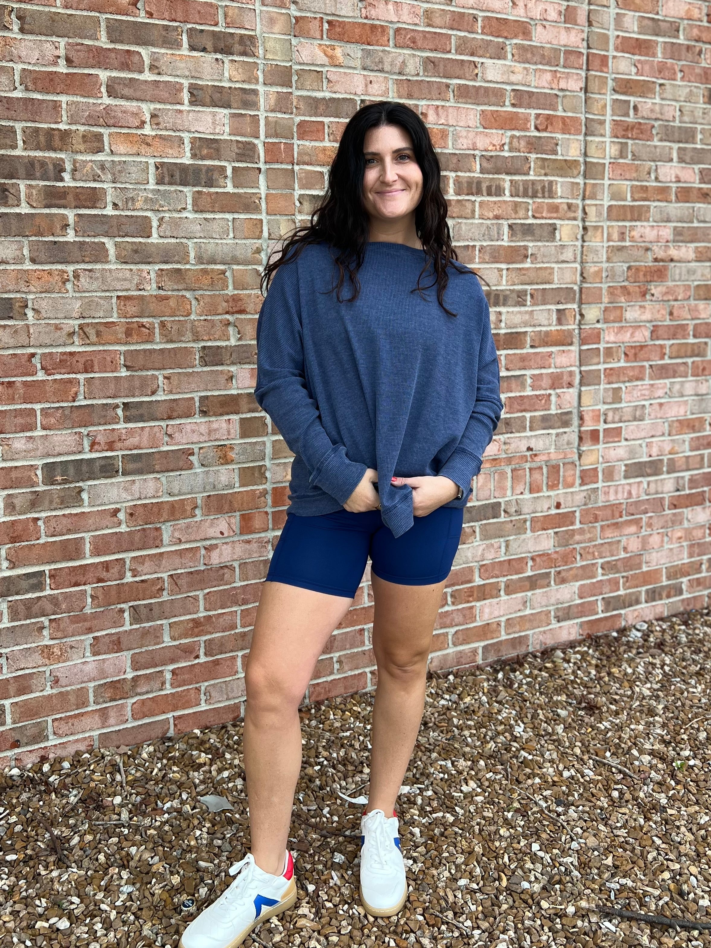 WAFFLE KNIT PULLOVER- 2 COLORS