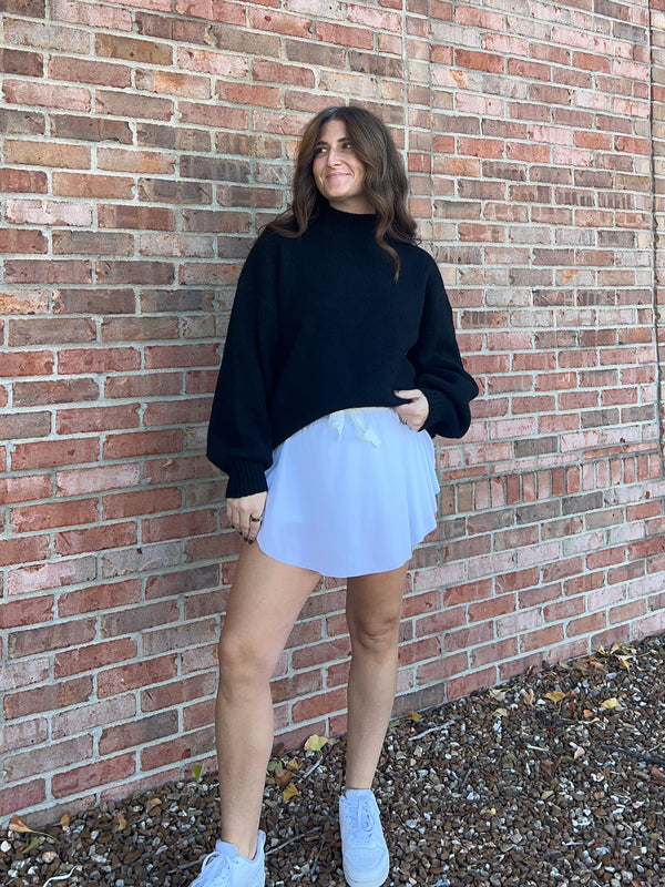 MOCK NECK SWEATER- 8 COLORS